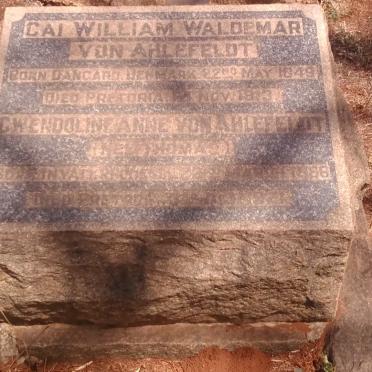 AHLEFELDT Cai William Waldemar, von 1849-1913 &amp; Gwendoline Anne THOMAS 1866-1921