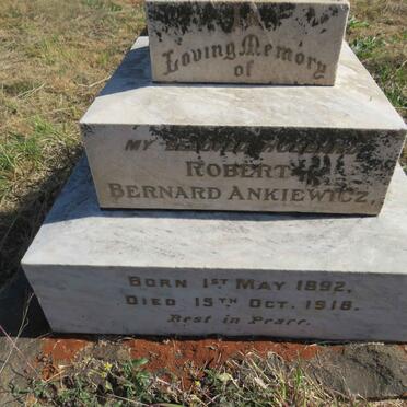 ANKIEWICZ Robert Bernard 1892-1918