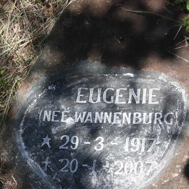 BADENHORST Eugenie nee WANNENBURG 1917-2007