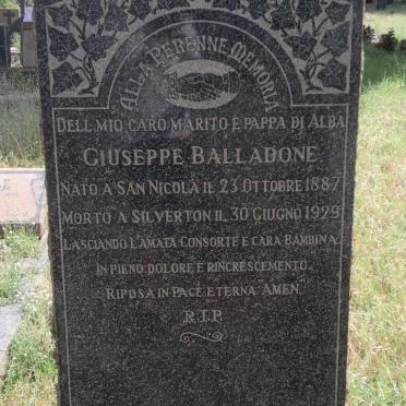 BALLADONE Giuseppe 1887-1929