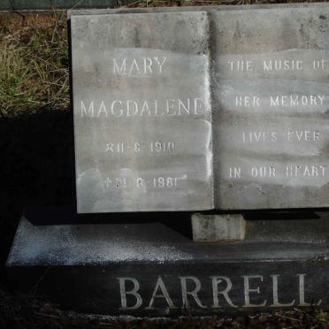 BARRELL Mary Magdalene 1910-1981