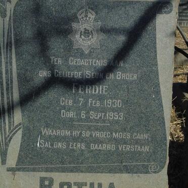 BOTHA Ferdie 1930-1953