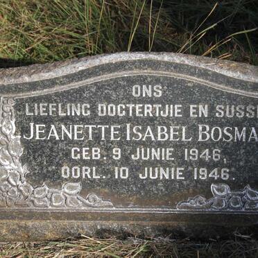 BOSMAN Jeanette Isabel 1946-1946