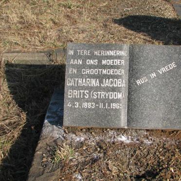 BRITS Catharina Jacoba nee STRYDOM 1883-1965