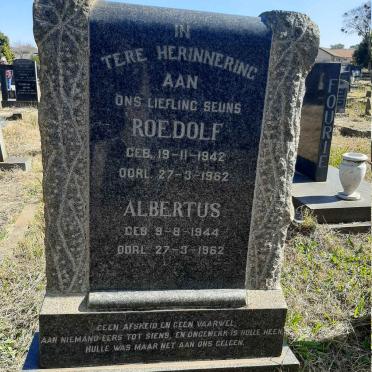 BRIEDENHANN Roedolf 1942-1962 :: BRIEDENHANN Albertus 1944-1962