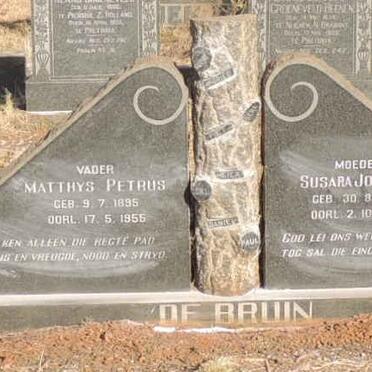 BRUIN Matthys Petrus, de 1895-1955 & Susara Johanna 1895-1965