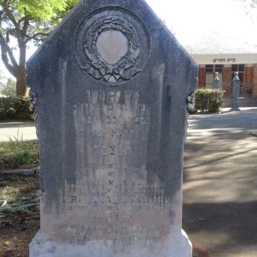 BENJAMIN Harry Edgar -1911