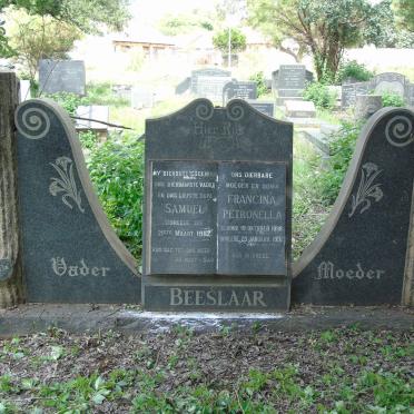 BEESLAAR Samuel -1982 &amp; Francina Petronella 1898-1992