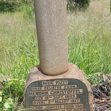 BEER Hendrik Christoffel, de 1893-1917