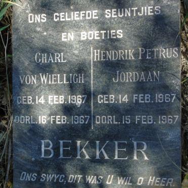 BEKKER Charl von Wielligh 1967-1967 :: BEKKER Hendrik Petrus Jordaan 1967-1967