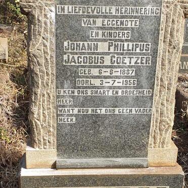 COETZER Johann Phillipus Jacobus 1887-1956 