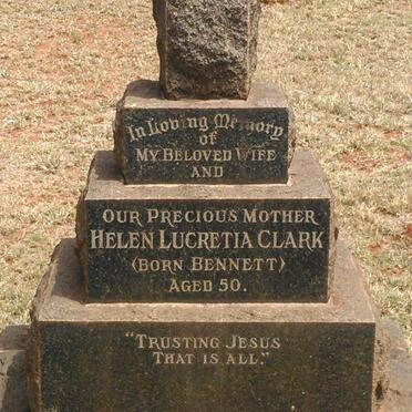 CLARK Helen Lucretia nee BENNETT