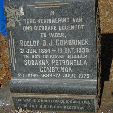 COMBRINCK Roelof D.J. 1884-1938 & Susanna Petronella 1888-1975