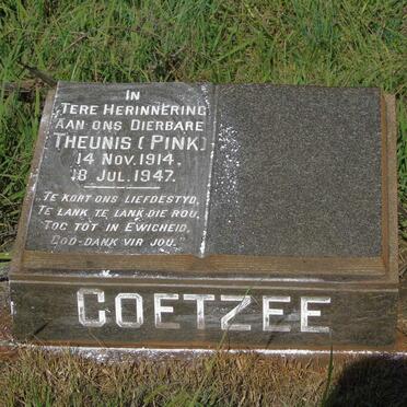 COETZEE Theunis 1914-1947