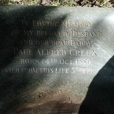 CREUX Paul Alfred 1880-1936