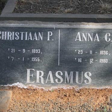 ERASMUS Christiaan P. 1893-1955 & Anna C. 1896-1980
