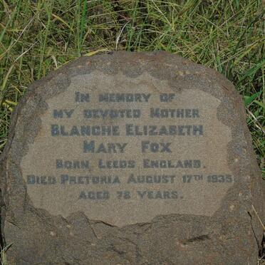 FOX Blanche Elizabeth Mary -1935