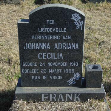 FRANK Johanna Adriana Cecilia 1918-1999