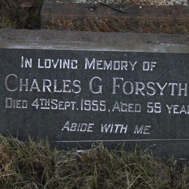 FORSYTH Charles G. -1955