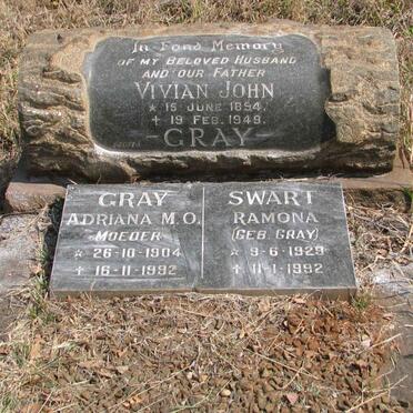 GRAY Vivian John 1894-1949 &amp; Adriana M.O. 1904-1992