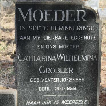 GROBLER Catharina Wilhelmina nee VENTER 1888-1956
