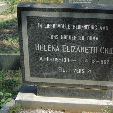 GRIB Helena Elizabeth 1911-1982