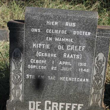 GREEFF Kittie, de nee RAATS 1910-1945