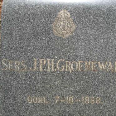 GROENEWALD J.P.H. -1958