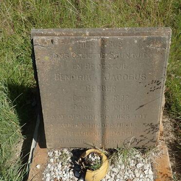 GERBER Hendrik Jacobus 1932-1938