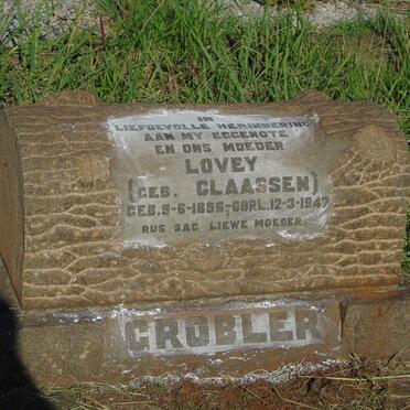 GROBLER Lovey nee CLAASSEN 1896-1947