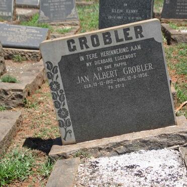GROBLER Jan Albert 1912-1956