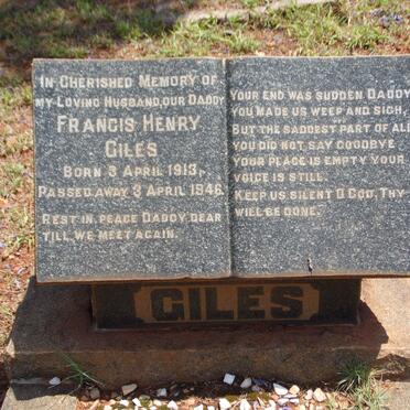 GILES Francis Henry 1913-1946