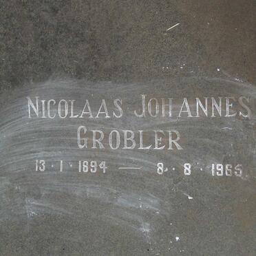 GROBLER Nicolaas Johannes 1894-1965