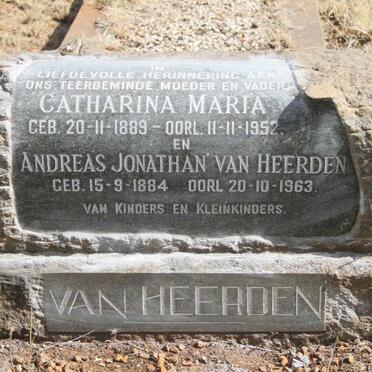 HEERDEN Andreas Jonathan, van 1884-1963 & Catharina Maria 1889-1952