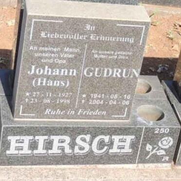 HIRSCH Johann 1927-1998 & Gudrun 1941-2004