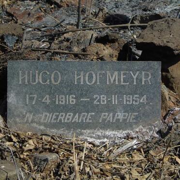 HOFMEYR Hugo 1916-1954