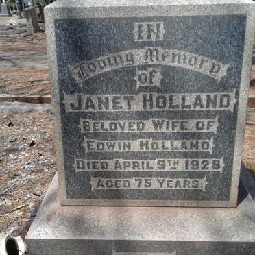 HOLLAND Janet -1928 :: LAW Janet nee HOLLAND -1930