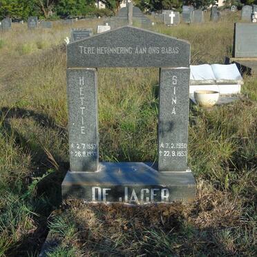 JAGER Sina, de 1950-1953 :: DE JAGER Hettie 1952-1953