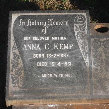 KEMP Anna C. 1887-1961