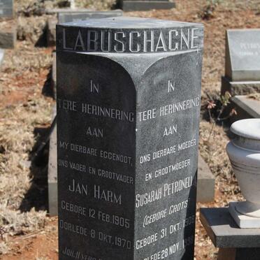 LABUSCHAGNE Jan Harm 1905-1970 & Susarah Petronella CROTS 1908-1998