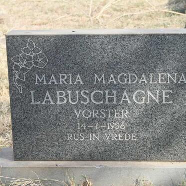 LABUSCHAGNE Maria Magdalena nee VORSTER  -1956