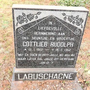 LABUSCHAGNE Gottlieb Rudolph 1952-1952