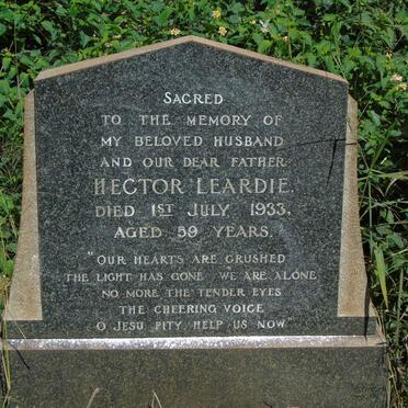 LEARDIE Hector -1933