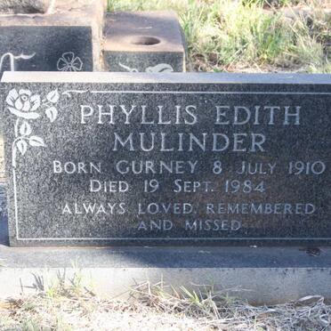 MULINDER Phyllis Edith 1910-1984