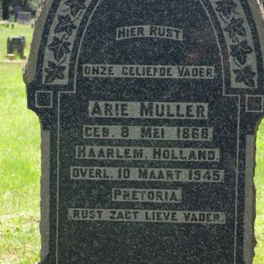 MULLER Arie 1868-1945