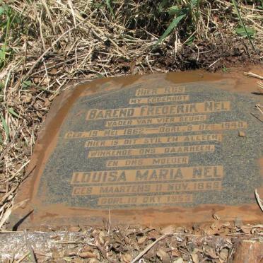 NEL Barend Frederik 1862-1940 &amp; Louisa Maria MAARTENS 1869-1953