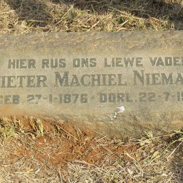 NIEMANN Pieter Machiel 1876-1955