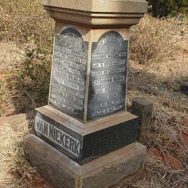 NIEKERK Gerhardus Wilhelmus, van 1867-1929 & Catharina Maria GOUWS 1875-1968