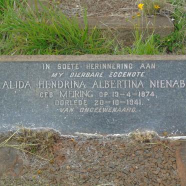 NIENABER Alida Hendrina Albertina nee MEIRING 1874-1941