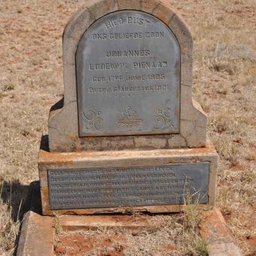 PIENAAR Johannes Lodewyk 1905-1921